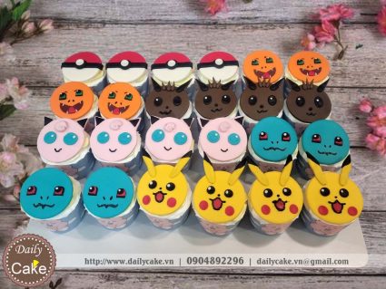 Bánh cupcake các nhân vật Pokemon